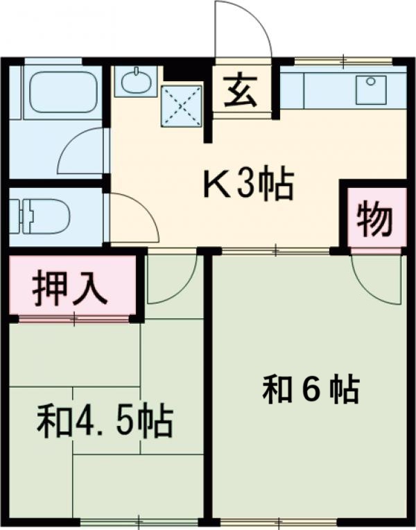 シティハイムファニー1の間取り