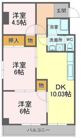 とどろきハイツの間取り