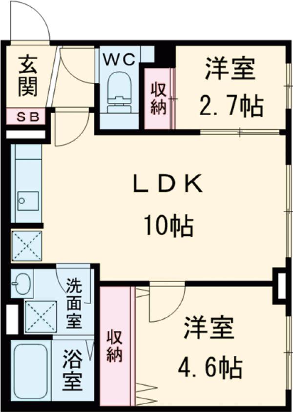 ウェルスクエア祖師ヶ谷大蔵の間取り