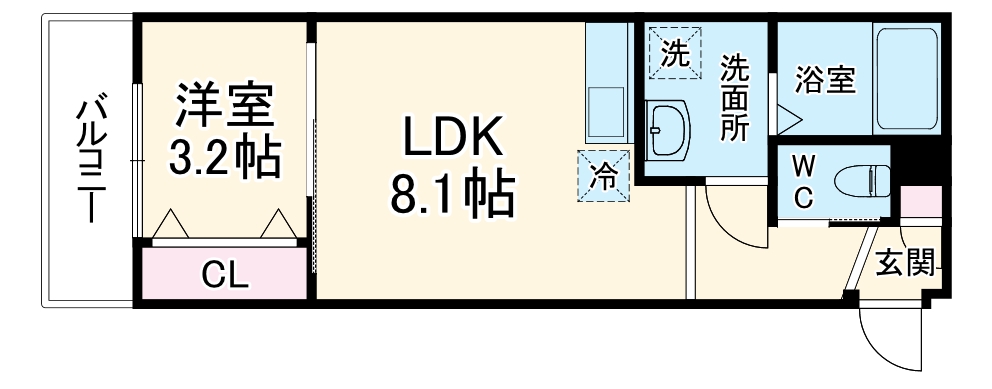 門沢橋の完工年月(2025年7月)築の賃貸アパートの間取り