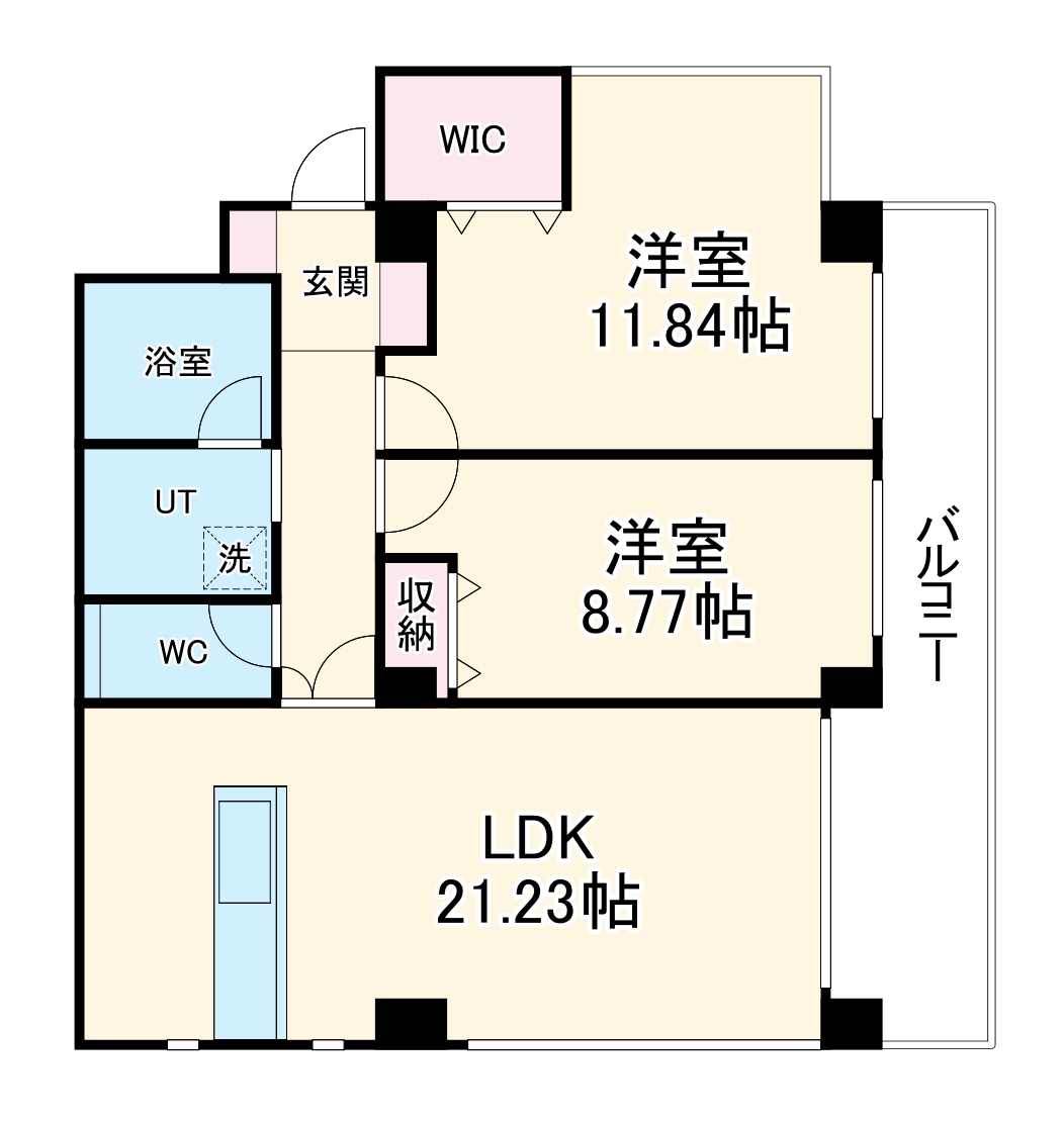 Blanc Mison覚王山の間取り
