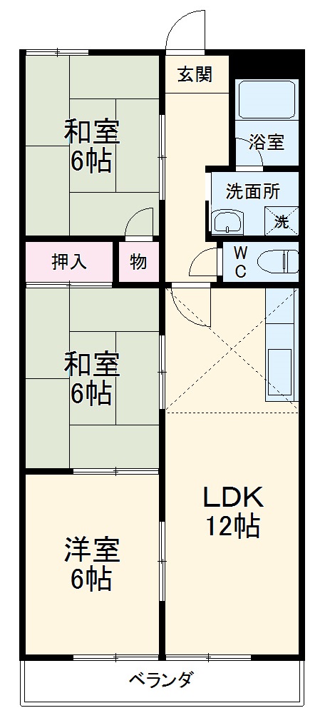 シャトーエミールの間取り