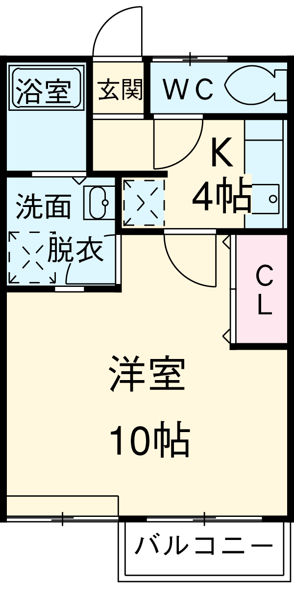 スタスィオン一社の間取り