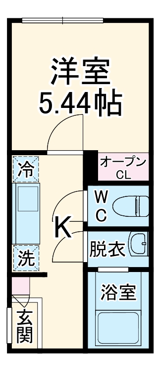 カインドネス稲毛・103号室の間取り