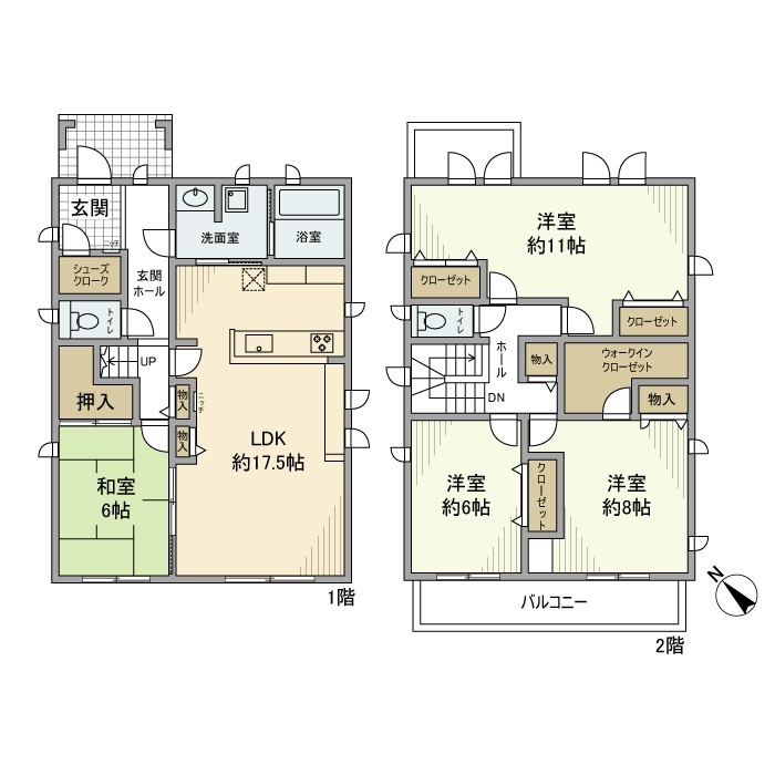 鷺沼戸建の間取り