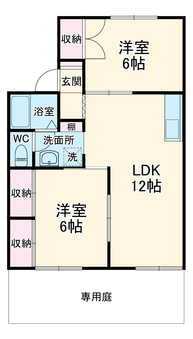 セジュール高井 Bの間取り