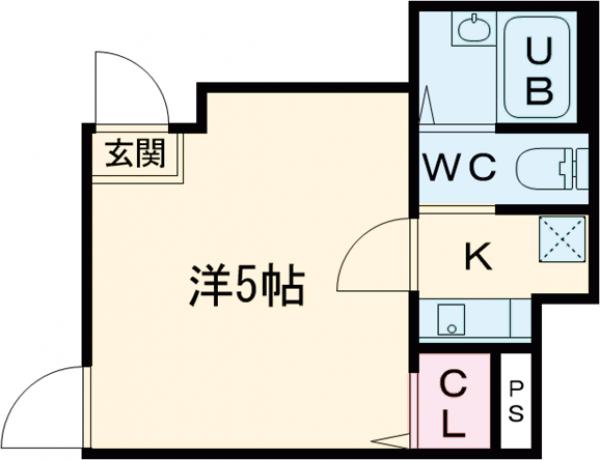 アーバングレイス五反野Ⅱ・102号室の間取り