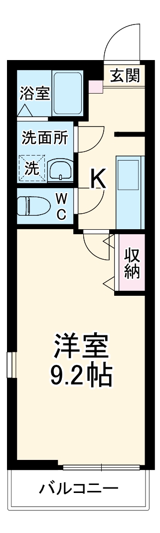 メルクリオ東川口・304号室の間取り