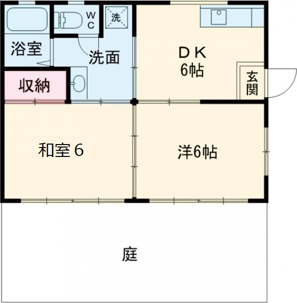 行方市芹沢平屋の間取り