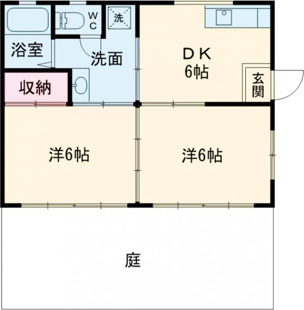 行方市芹沢平屋の間取り