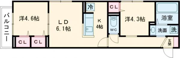 セレスティア白鳥の間取り