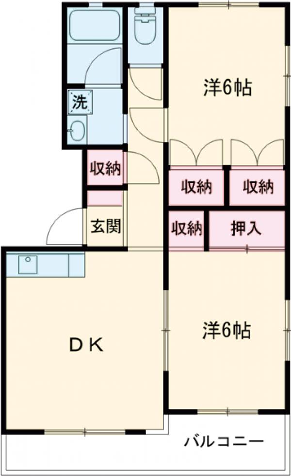 マンションメローの間取り