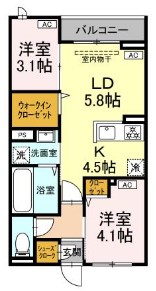 セレスティア白鳥の間取り
