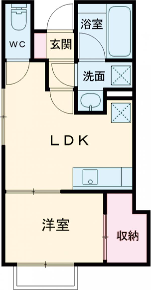 K・グランデ倉賀野・101号室の間取り