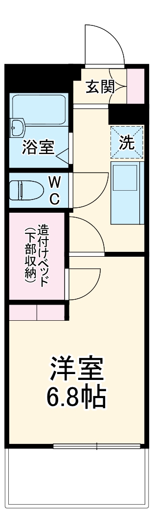 レオパレスひまわりの間取り
