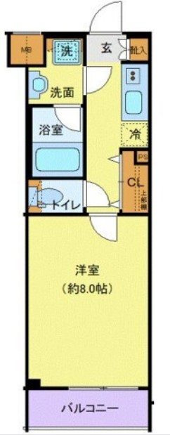 高井戸東の完工年月(2024年2月)築の賃貸マンションの間取り