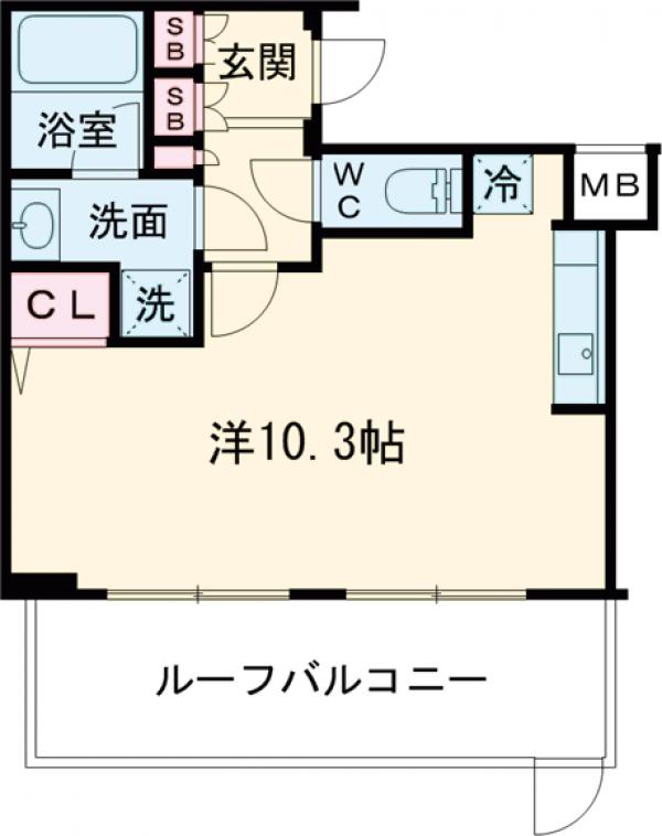 高井戸東の完工年月(2024年2月)築の賃貸マンションの間取り