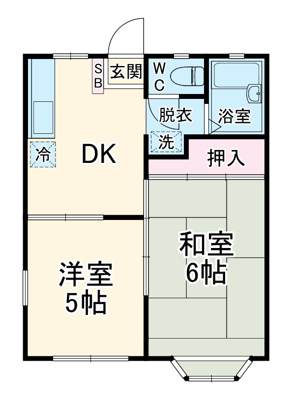 レインボーハイツの間取り