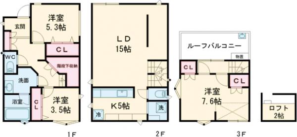 世田谷区桜丘5丁目戸建の間取り