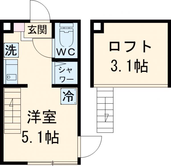 マルバ上板橋の間取り