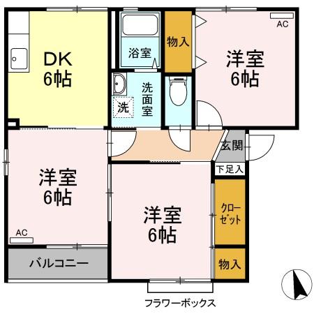 エスポワール Bの間取り