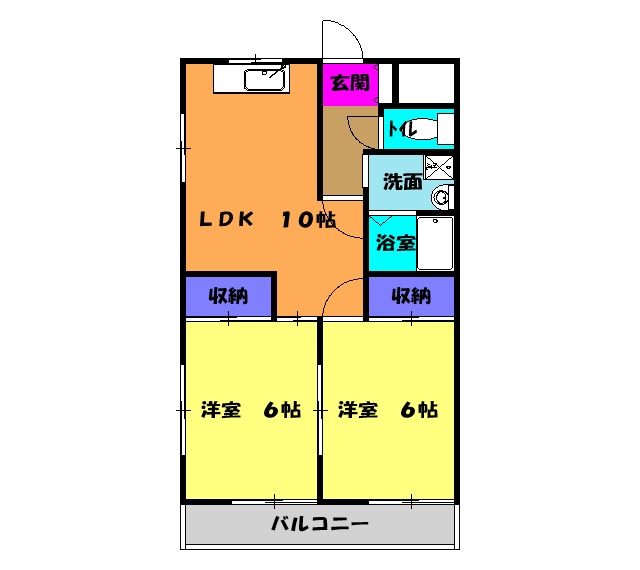コーポ瀬崎の間取り