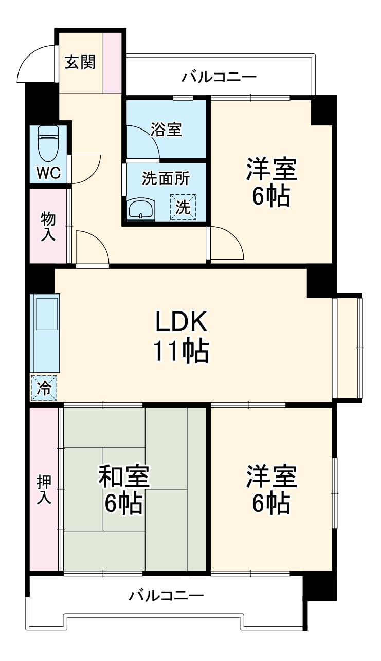 ニューアーバン一社の間取り