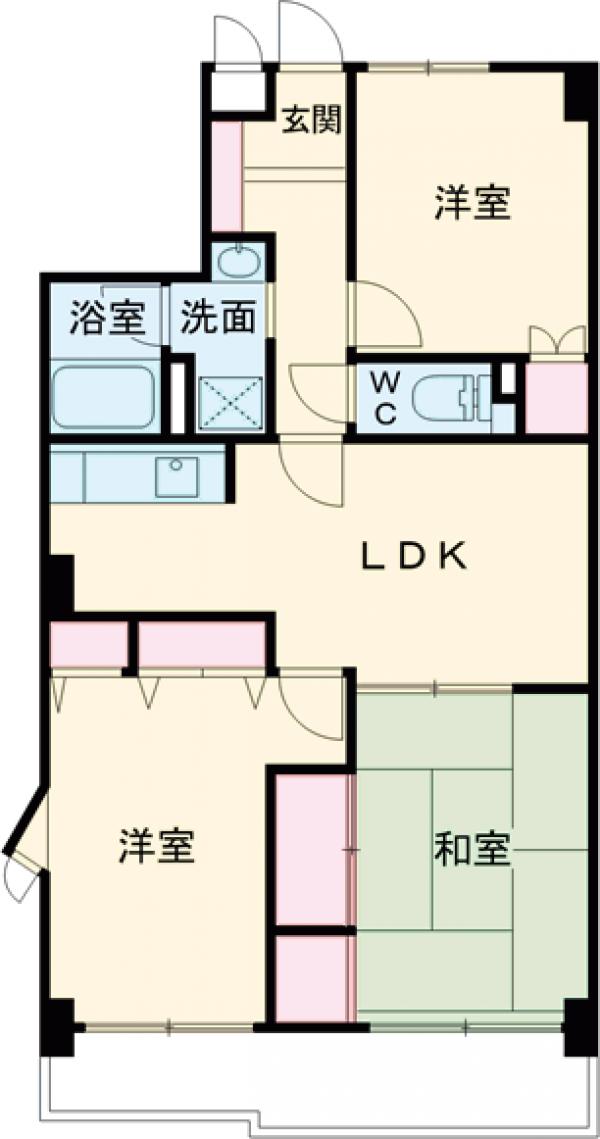 エンゼルハイム長尾の間取り