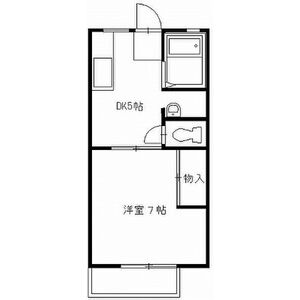ダイサンコーポ102(宝石台)の間取り