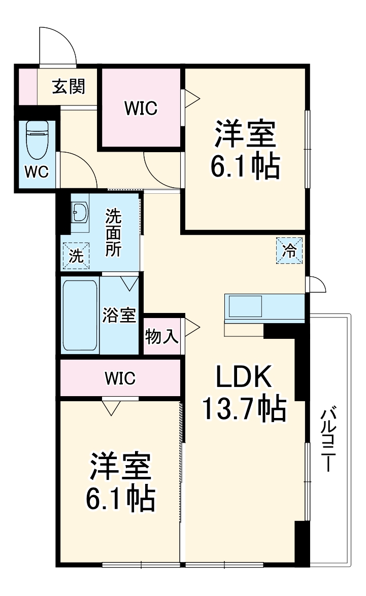 エスポワール宮原の間取り