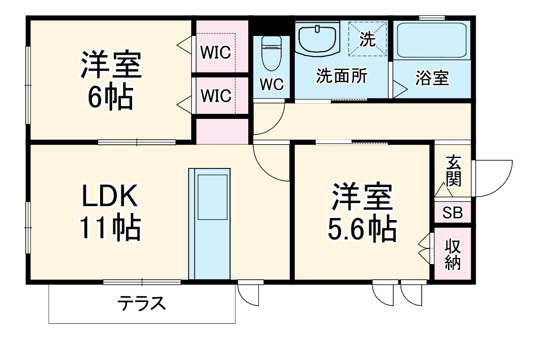ミュゲットの間取り