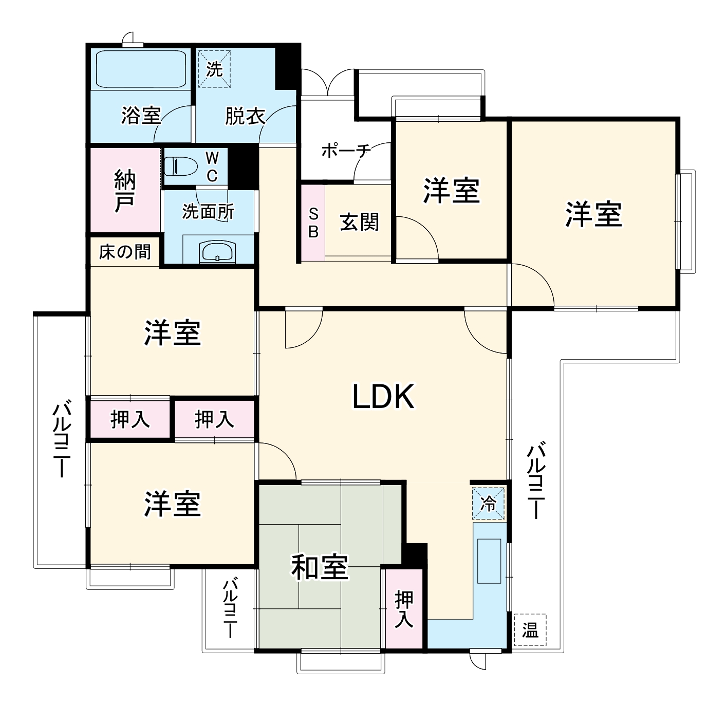 三旺マンション瑞穂の間取り