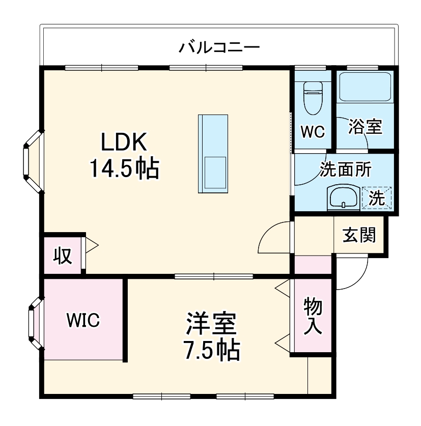 東曙町の完工年月(1995年3月)築の賃貸マンションの間取り