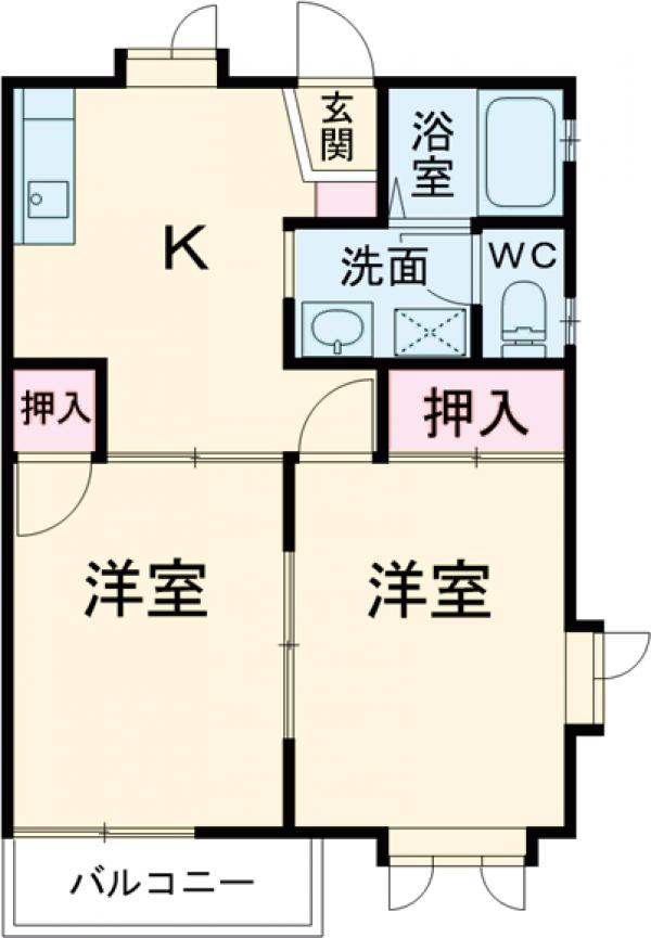 ベルクハイツⅡの間取り