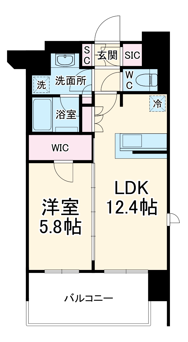 ザ・パークハビオ新栄の間取り