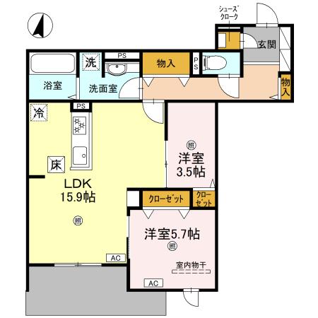 TORISIA Reveの間取り