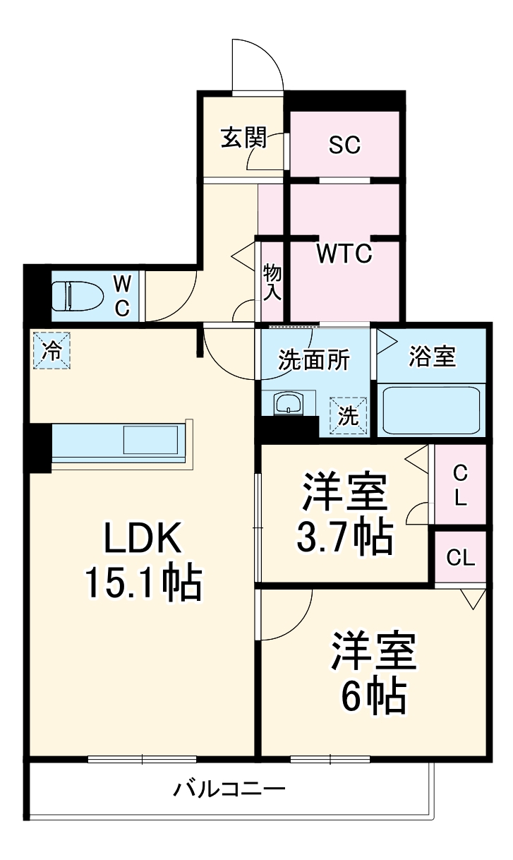 TORISIA Reveの間取り