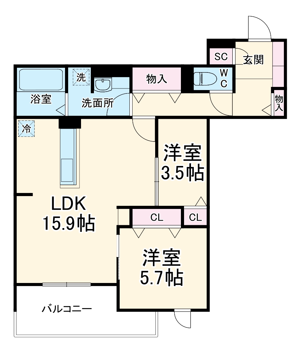 TORISIA Reveの間取り