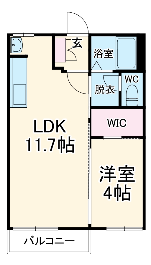 ゼクス碧南Aの間取り