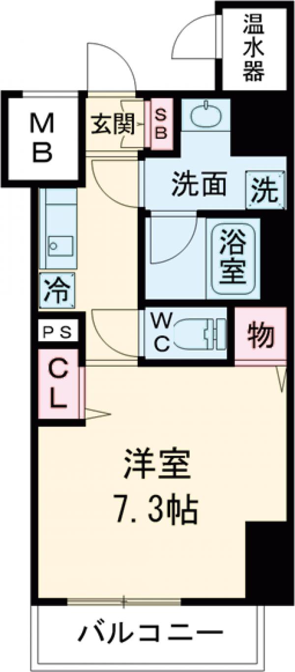 メインステージ五反野Ⅱの間取り