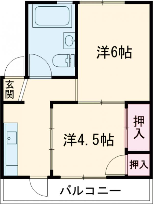 メゾン城南の間取り