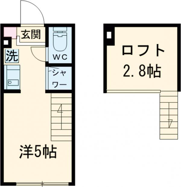 ハーモニーテラス池袋ＩＶ・205号室の間取り
