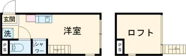 ハーモニーテラス池袋ＩＶ・201号室の間取り