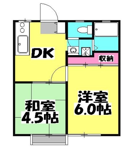 武蔵野ハイツ3号棟の間取り