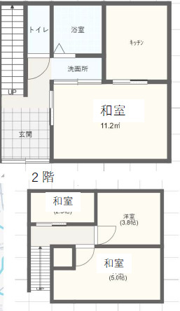 熊谷市上之戸建の間取り
