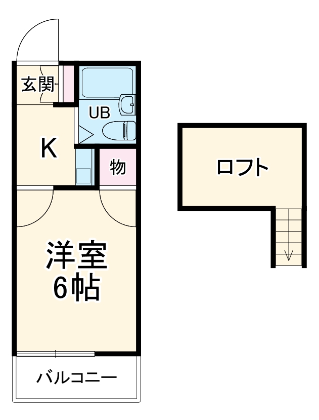 パレス竹越の間取り