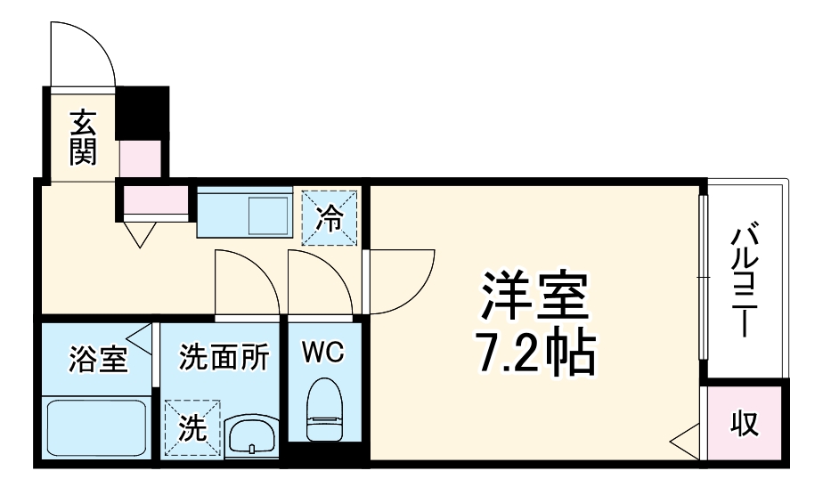 カインドネス厚木幸町・107号室の間取り