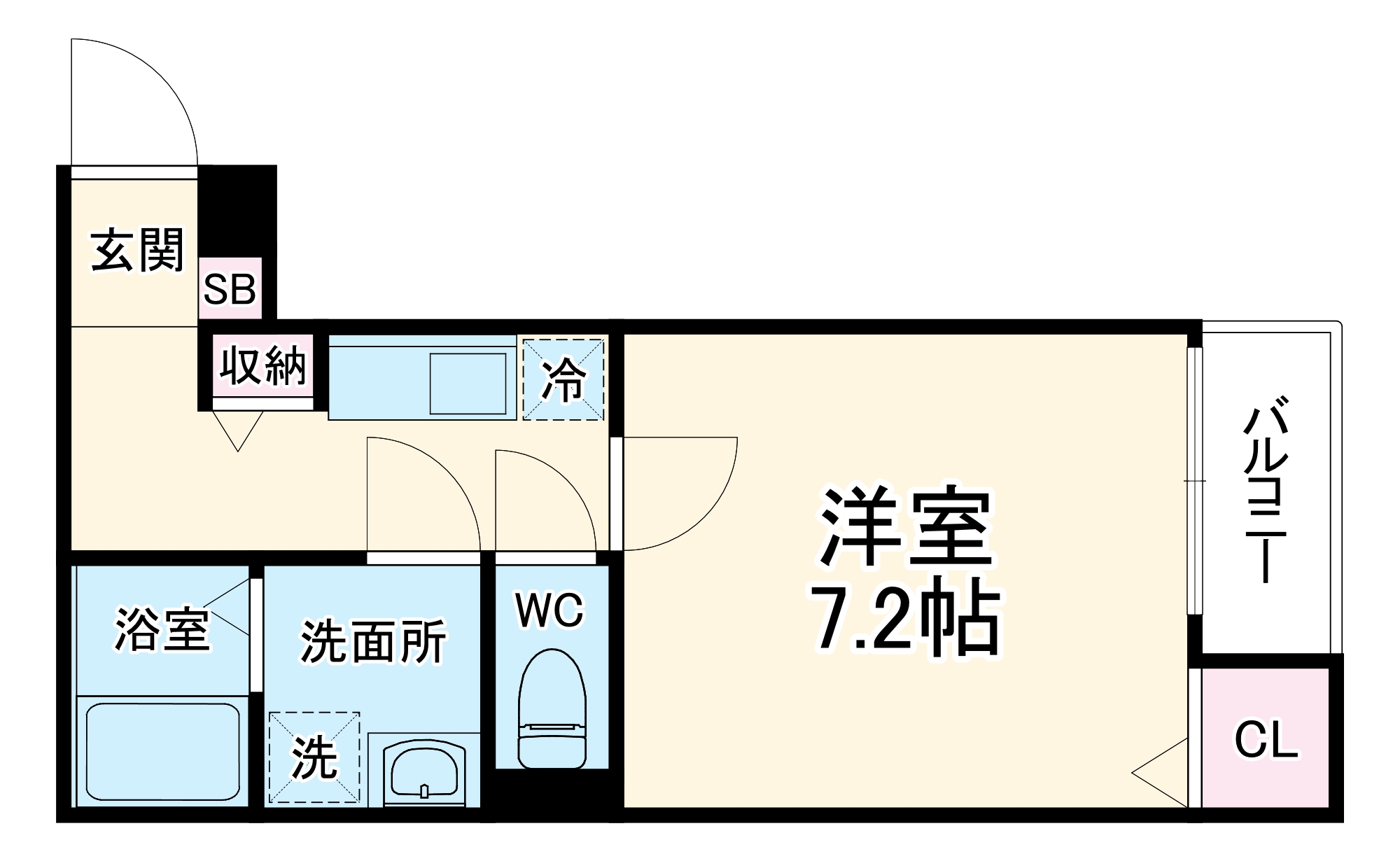 カインドネス厚木幸町・307号室の間取り