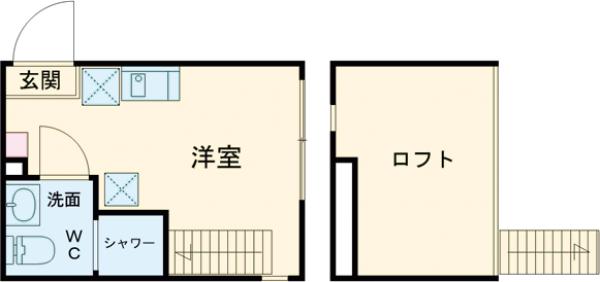 ハーモニーテラス江原町ＩＩＩ・208号室の間取り
