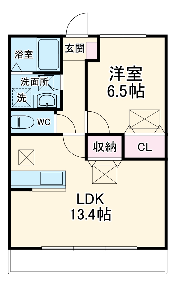 ルネス・リバーサイドKITAJIMAの間取り
